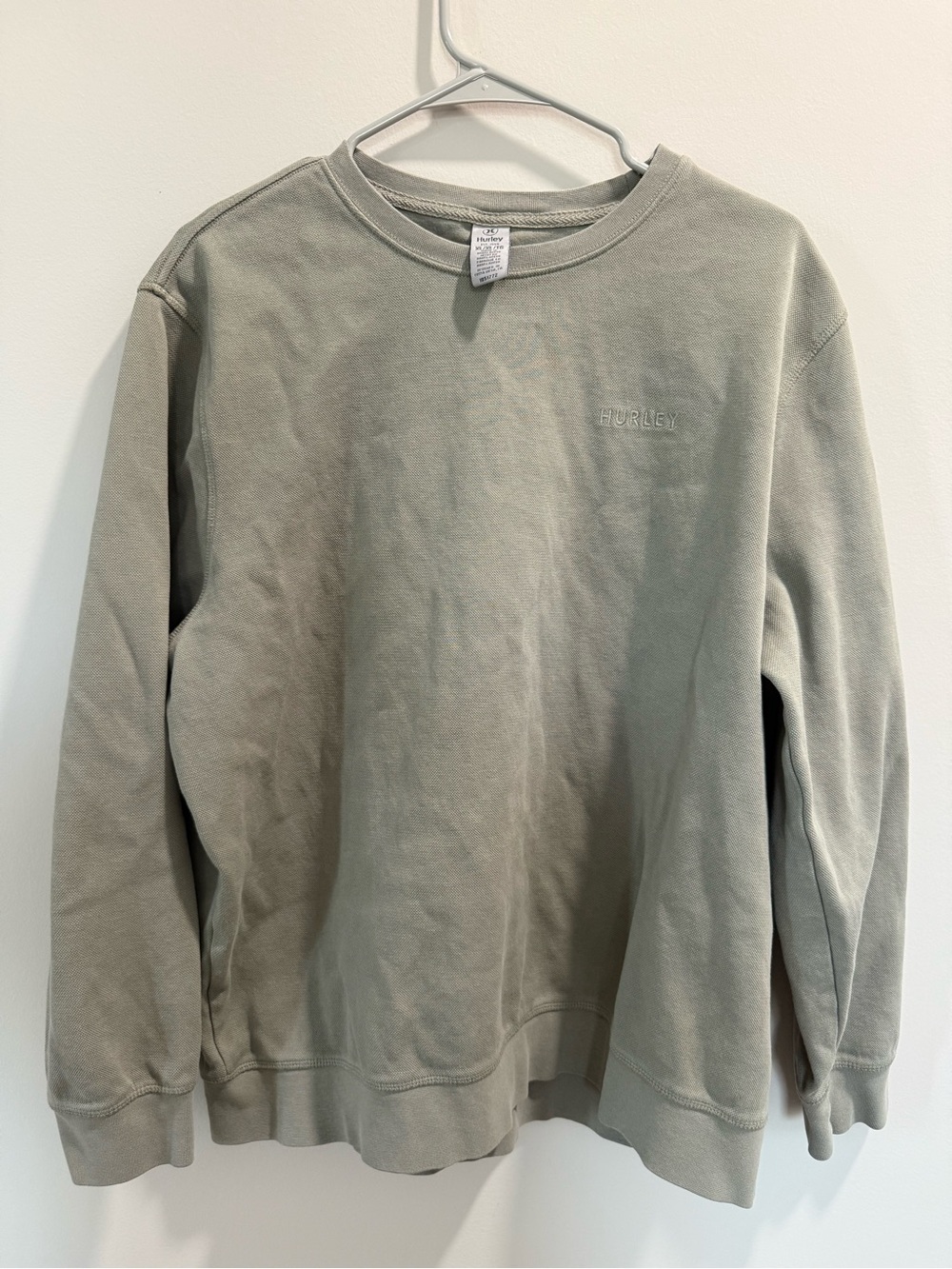 Hurley Classic Men's Crewneck Sweatshirt in Sage